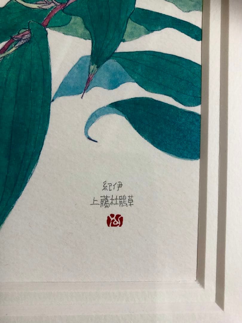 外山康雄  版画　その①  紀伊上臈杜鵑草