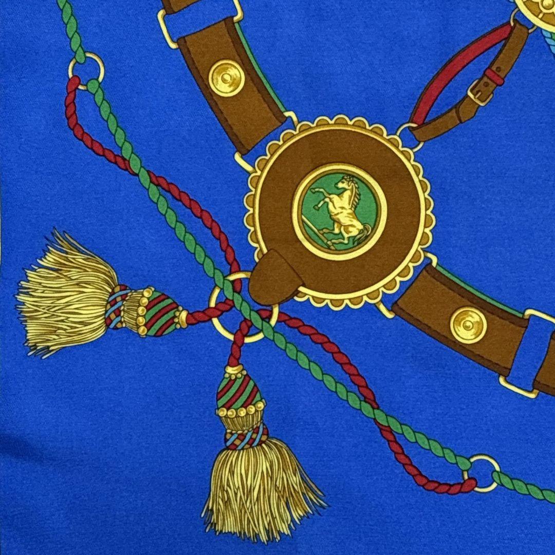 極美品☆CELINE セリーヌ シルク 馬車柄 イタリア 大判スカーフ