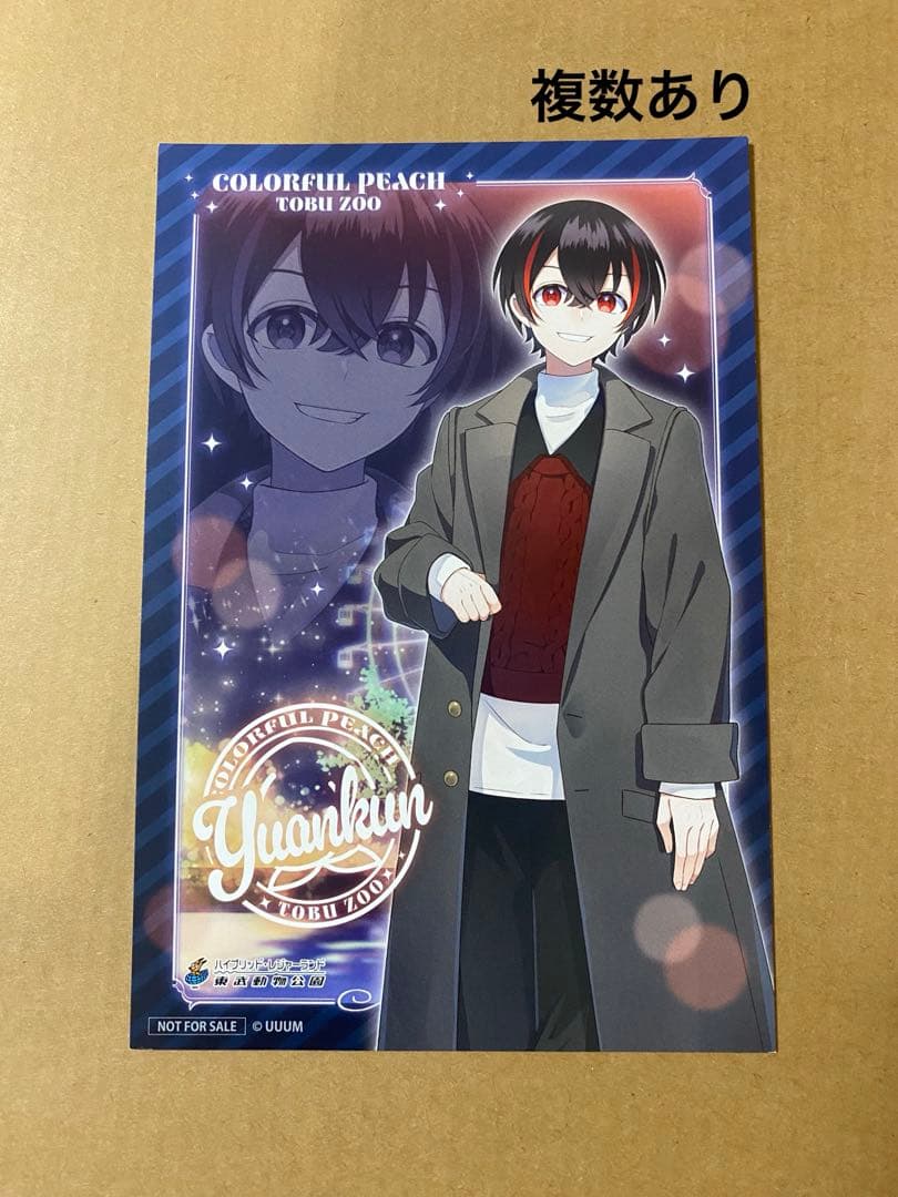 カラフルピーチ 東武動物公園 購入特典 ポストカード ゆあんくん