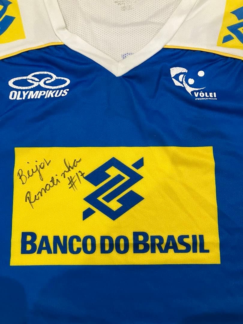 ブラジル代表 バレーボール トレーニングシャツ サイン入り - メルカリ
