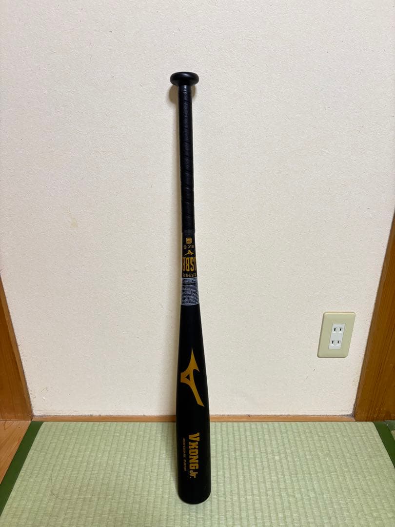 ミズノ V-KONG Jr. 軟式バット 黒金 ミズノ（MIZUNO）（キッズ）少年軟式用バット 野球 ジュニア VコングJr