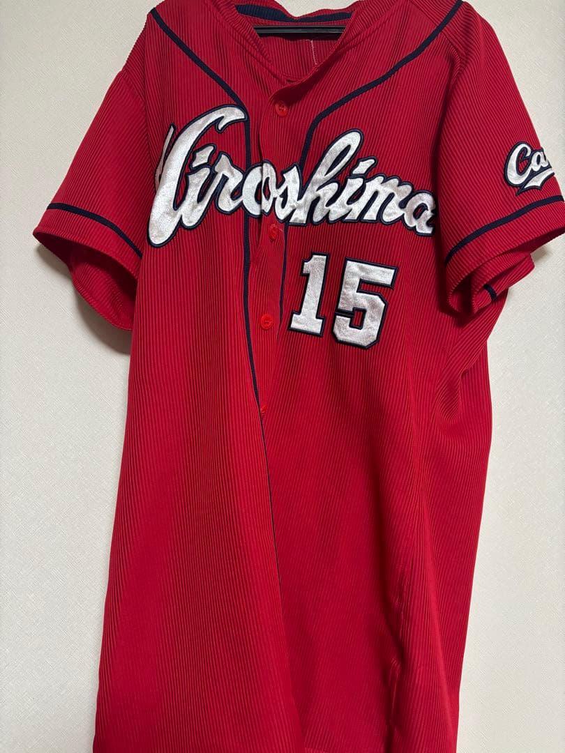 雄*1様 広島カープ　黒田博樹プロ仕様ユニフォーム 広島カープを25年ぶり優勝に導いたレジェンド選手・黒田博樹投手の引退