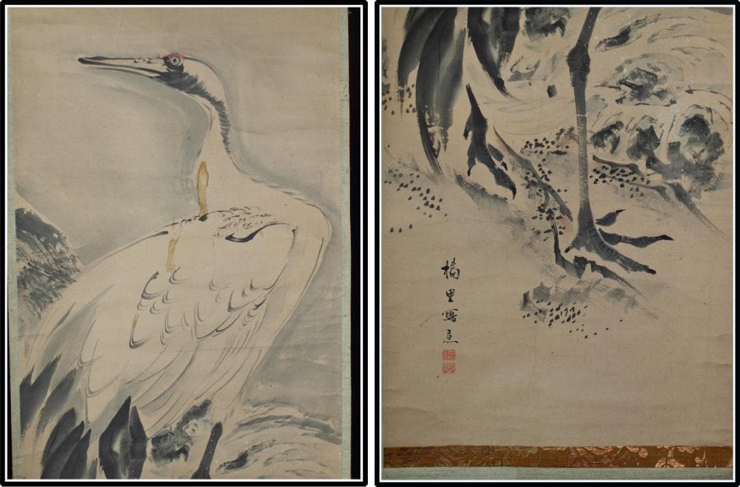 民間仕入れ品　　日本　時代肉筆掛け軸その※5激安骨董品中国 X1019C3-2