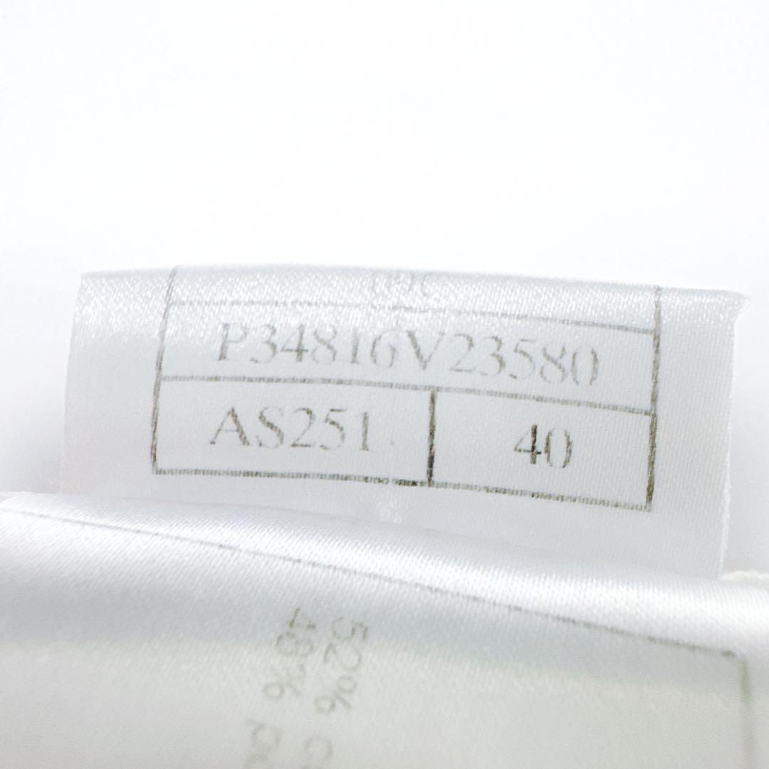 シャネル CHANEL シャツ ブラウス ジャケット シアー 半袖 パイル