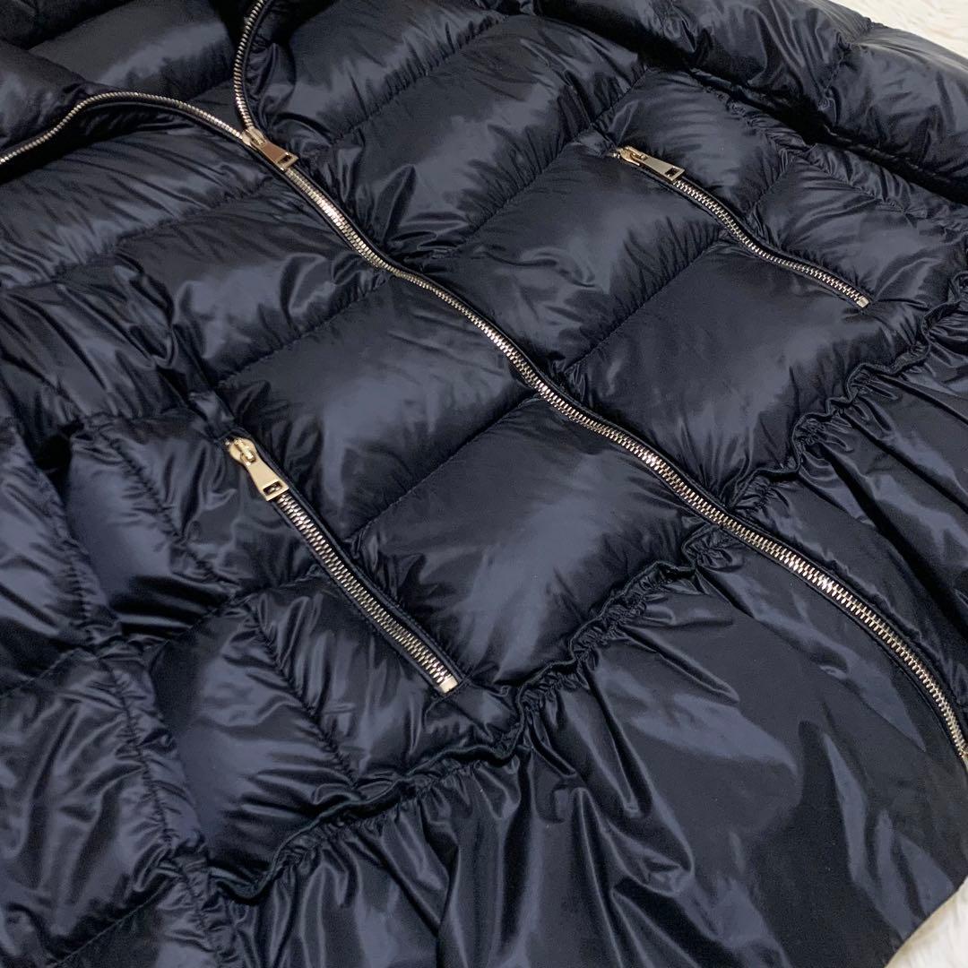 極美品】モンクレール ダウン ANET フリル Aライン ブラック 0 - メルカリ