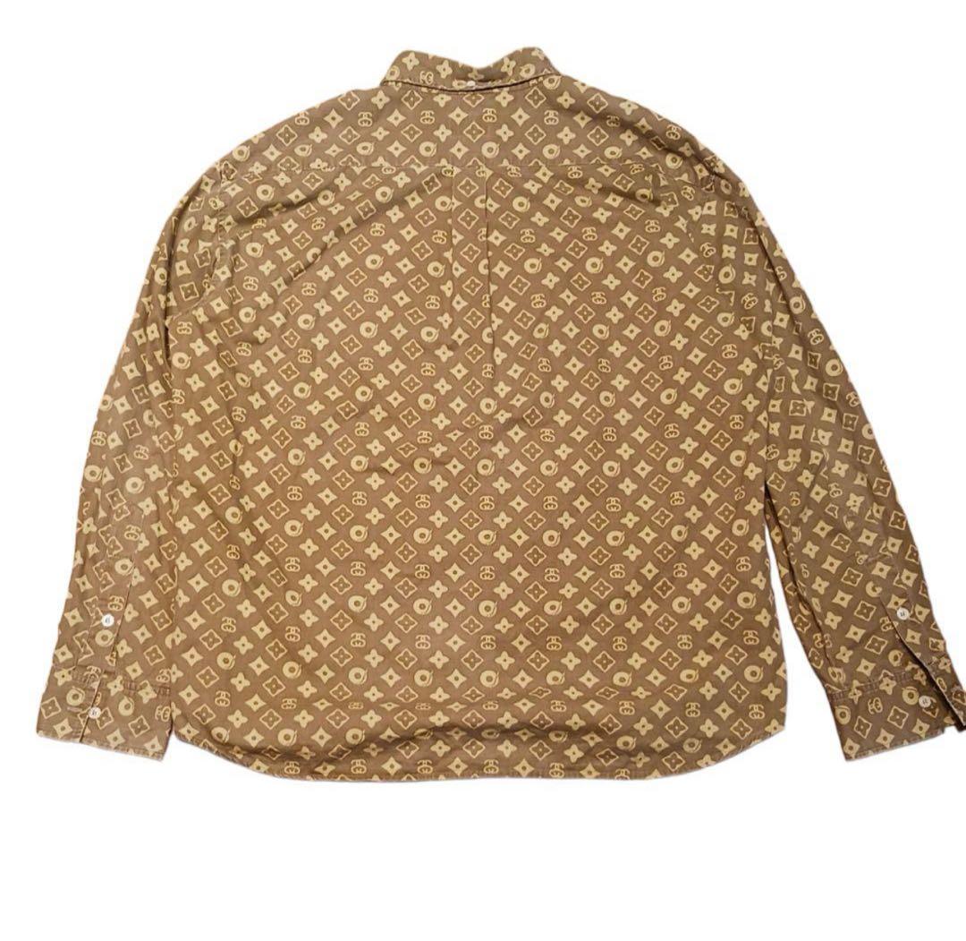 OLD STUSSY モノグラム 長袖シャツ 80s - メルカリ