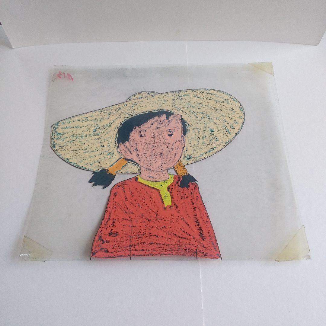 未来少年コナン ラナ セル画　同話背景付き　宮崎駿