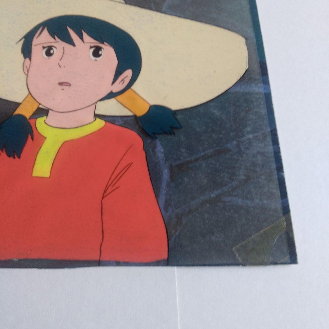 未来少年コナン ラナ セル画　同話背景付き　宮崎駿