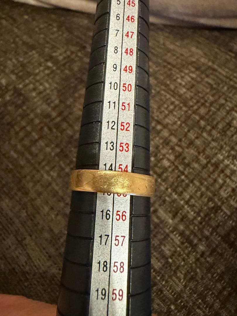 【18金】K18リング シンプル18金リング 2.8g