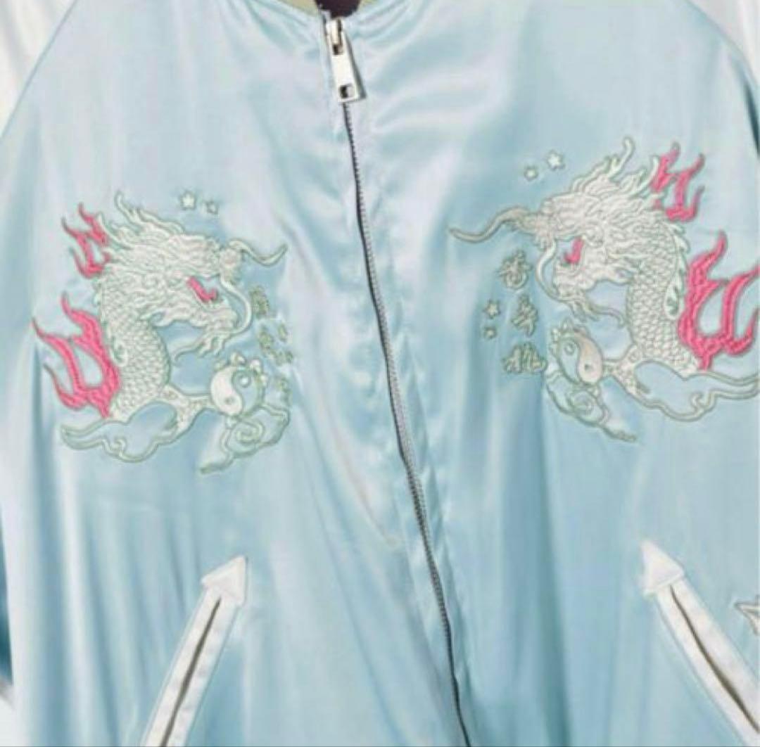 ずとまよ 香辛龍 スカジャン (Mint green) ＸLサイズ