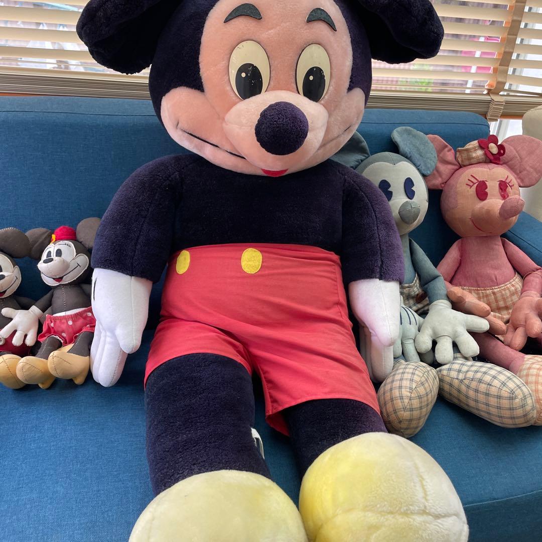 ミッキーマウス 80's ぬいぐるみ 80cm特大 ロサンゼルス購入品 おまけ付