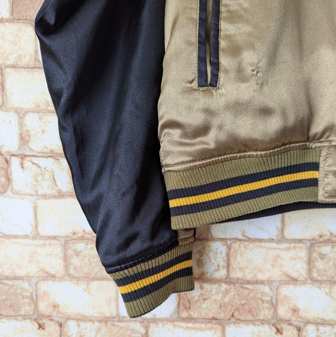 冬は中綿❤験担ぎ】GUMU リバーシブル スカジャン 舞妓×鷹 キルティング