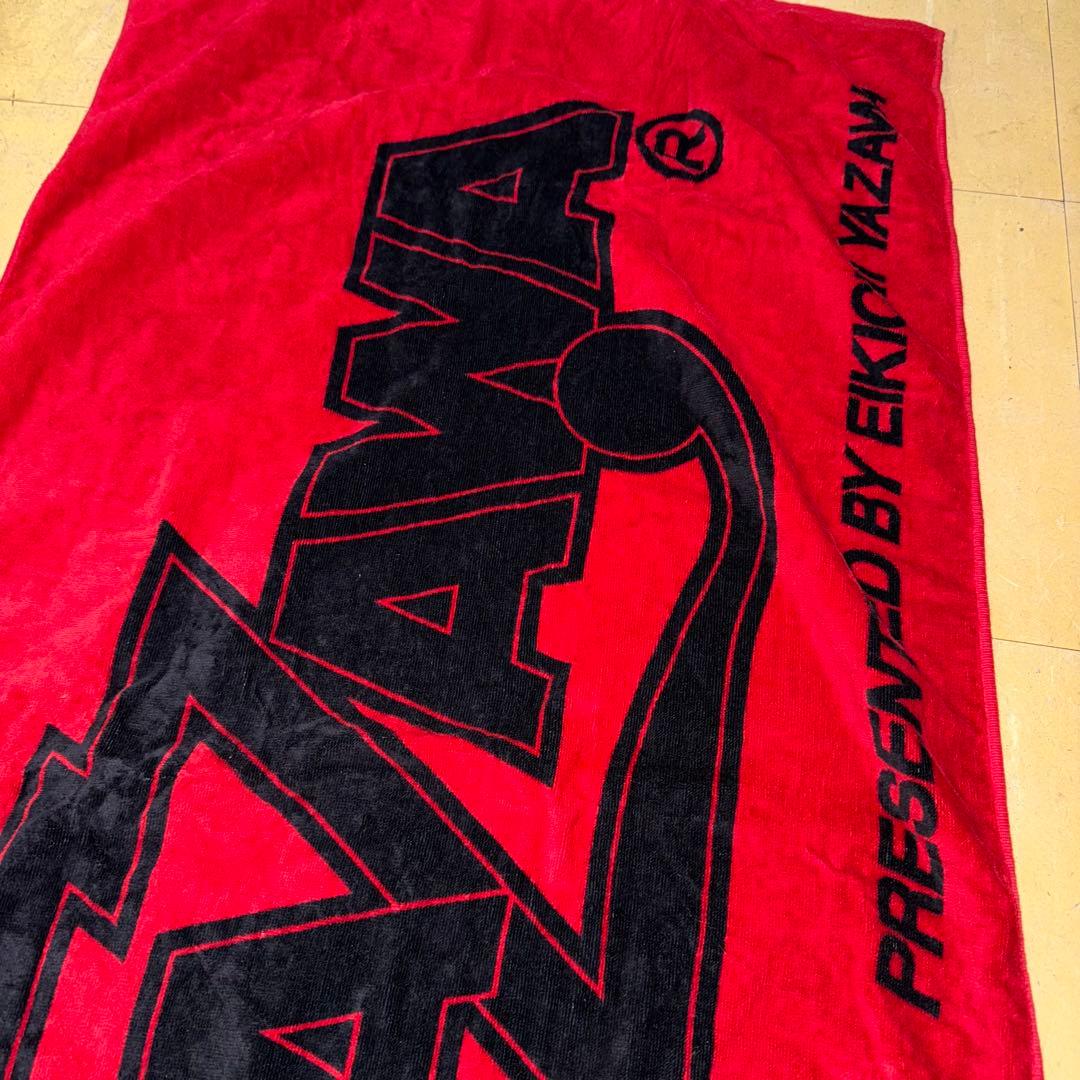 美品】矢沢永吉/ スペシャルビーチタオル レッド YAZAWA EIKICHI