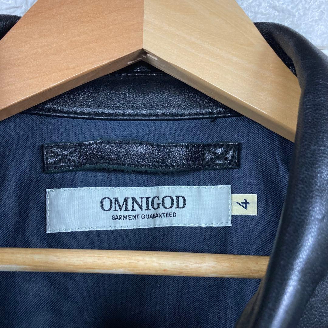 美品 OMNIGOD オムニゴッド ラムレザー A-2 レザージャケット 4 - メルカリ