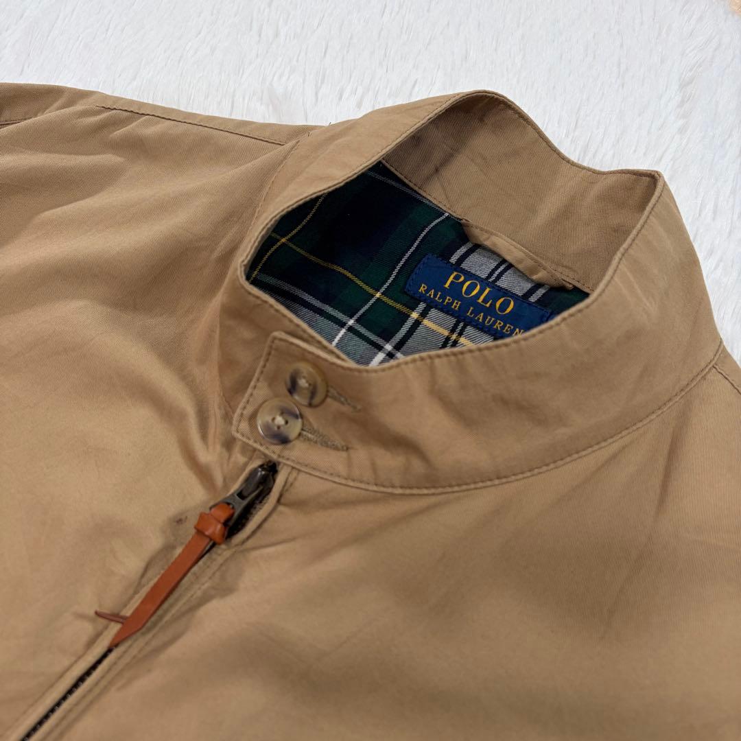 定番 ポロラルフローレン スイングトップ XLベージュ チェック裏地