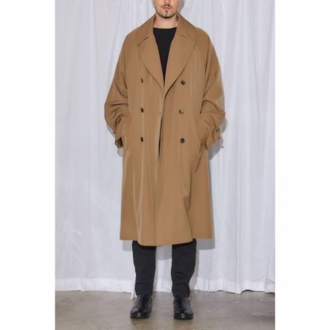 COMOLI コモリ ダブルブレステッドコート ウールギャバ サイズ1 - メルカリ