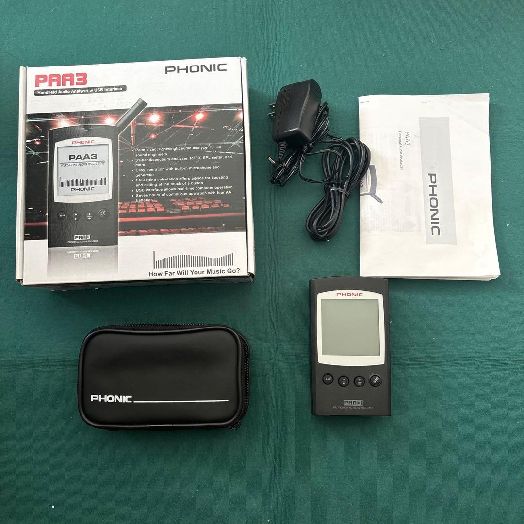 PHONIC PAA3 音響測定器 Phonic PAA3 Handheld Audio Analyzer | SPL Sound Meter