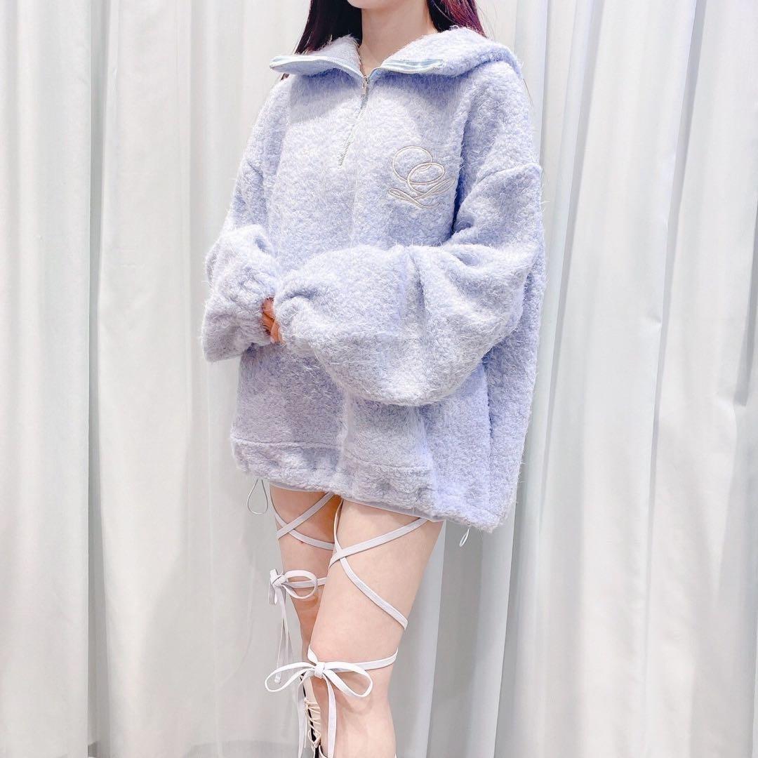 lilLilly リルリリー セーラーボアミニワンピ BLUE - メルカリ