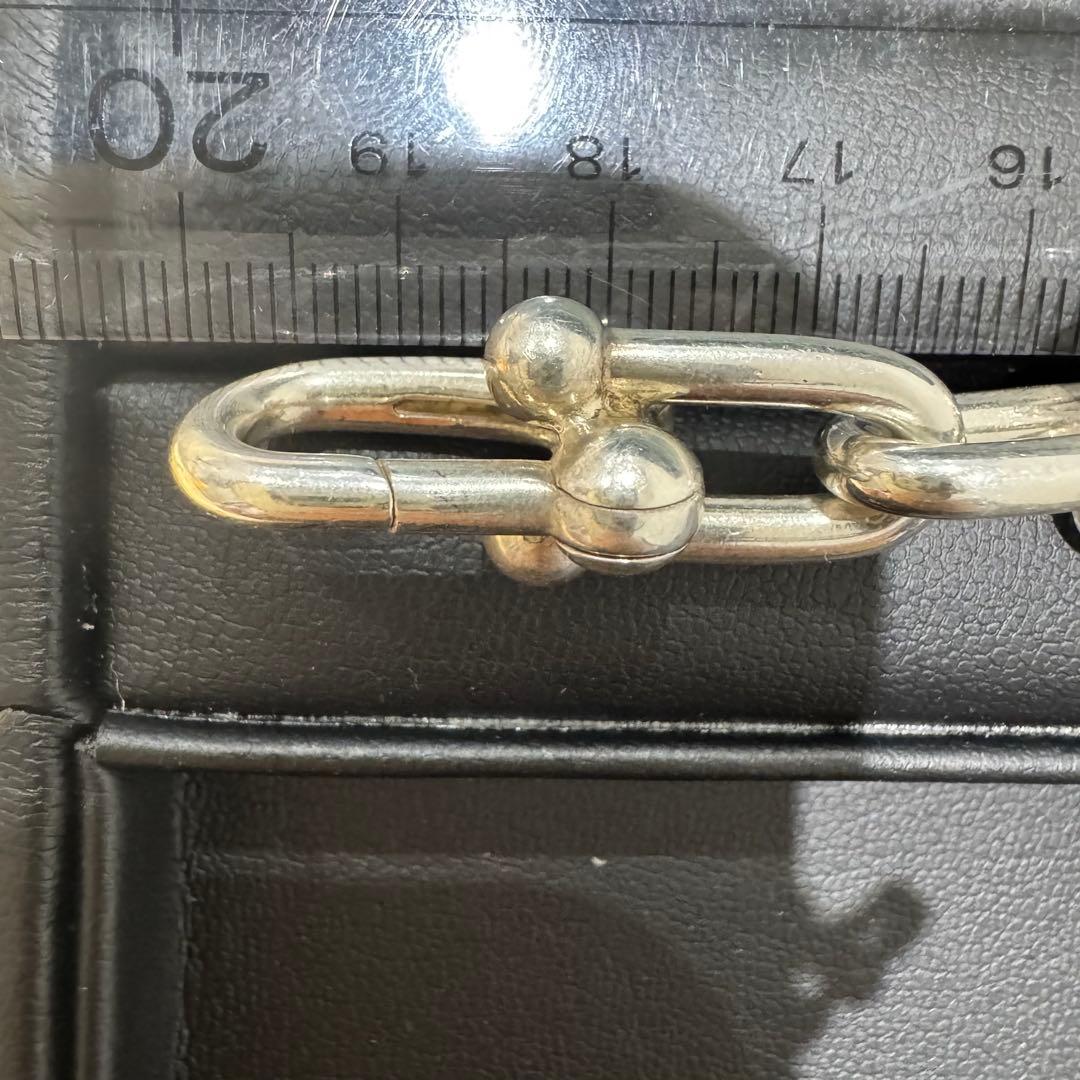 ティファニー ハードウェア ラージリンク ブレスレット14コマ925 62.5g