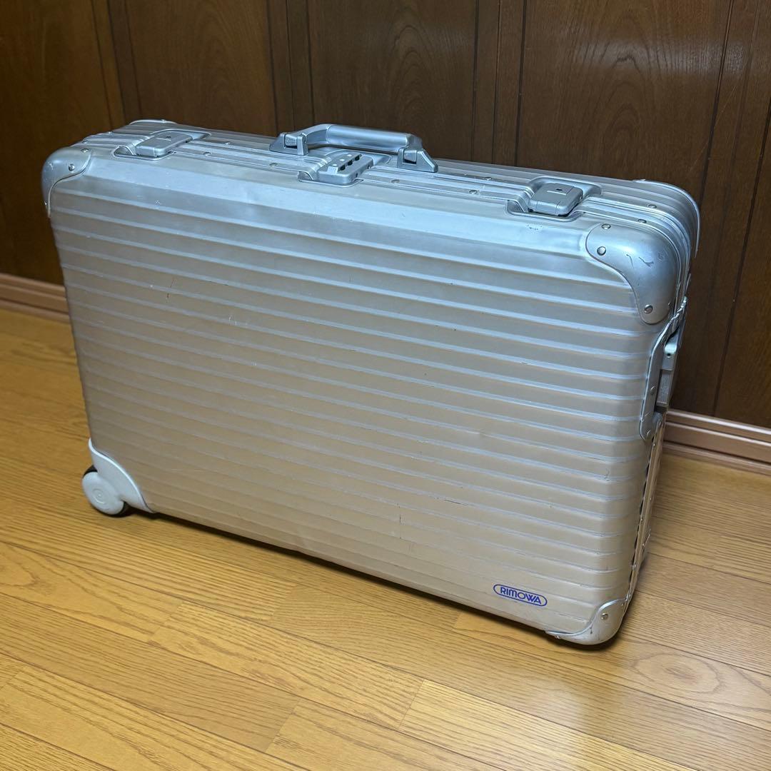 RIMOWA リモワ スーツケース 2輪 サイドハンドル 廃盤 青ロゴ - メルカリ