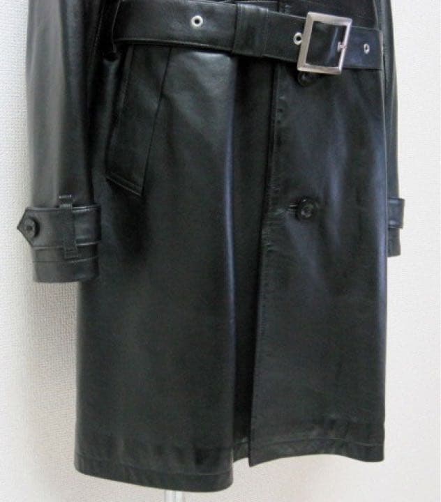 極美品 キムタク着 バーバリー ブラックレーベル希少ラムレザー