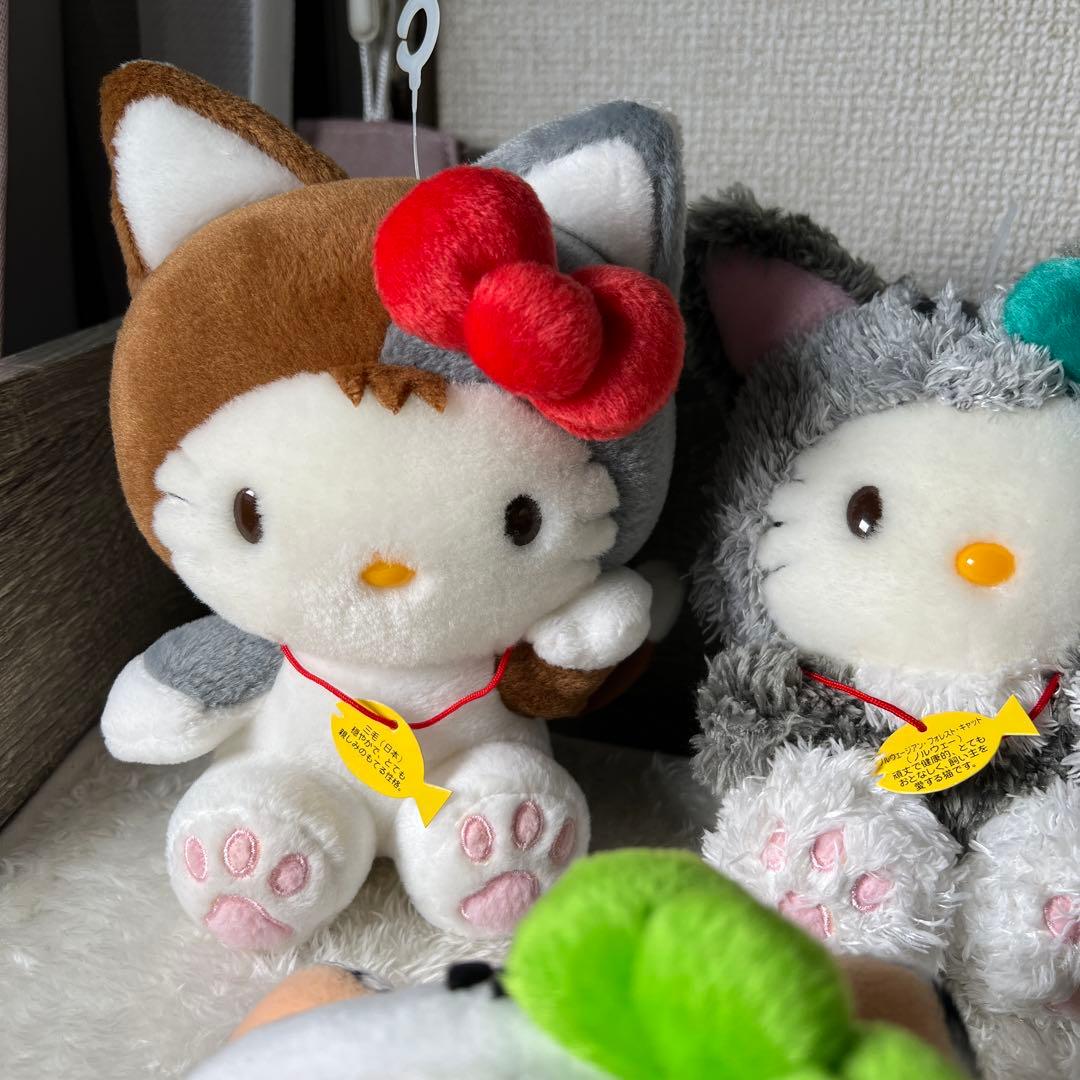 キテイちゃん 世界のネコ コレクション ぬいぐるみ　5点セット