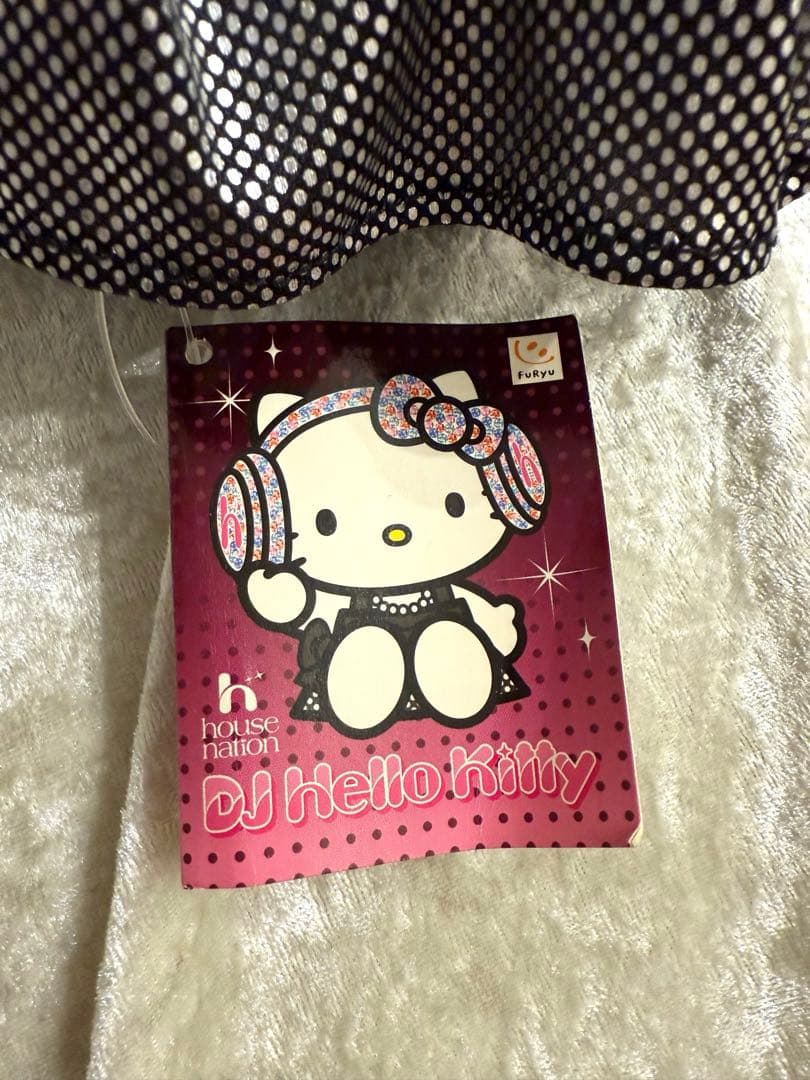 タグ付き DJ ハローキティ キラキラ BIGぬいぐるみ 平成レトロ 2011