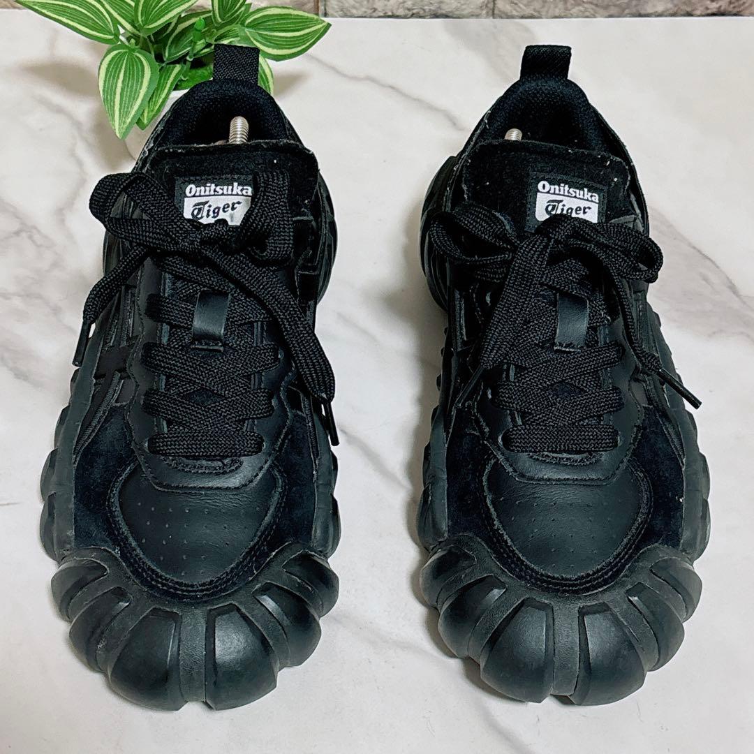 良品 オニツカタイガー(26.5) デンティグレ スニーカー 厚底 - メルカリ