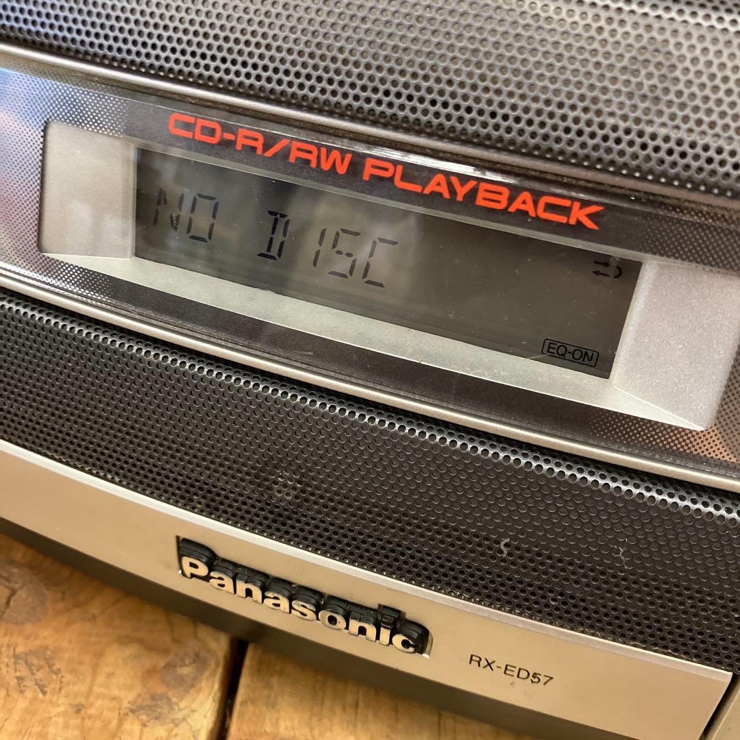 パナソニック プレイバック CDラジカセ ラジオ カセットデッキ RX-ED57