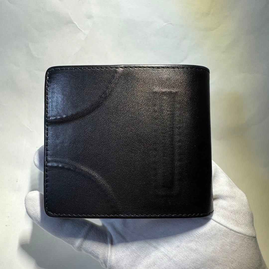 メゾンミハラヤスヒロ 炙り出し二つ折り財布 BLACK - メルカリ