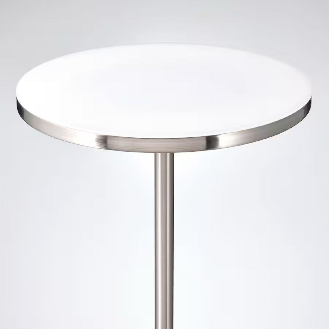 《新品未開封》イケア フロアアップライト イスヤクト 読書ランプ ニッケルメッキ