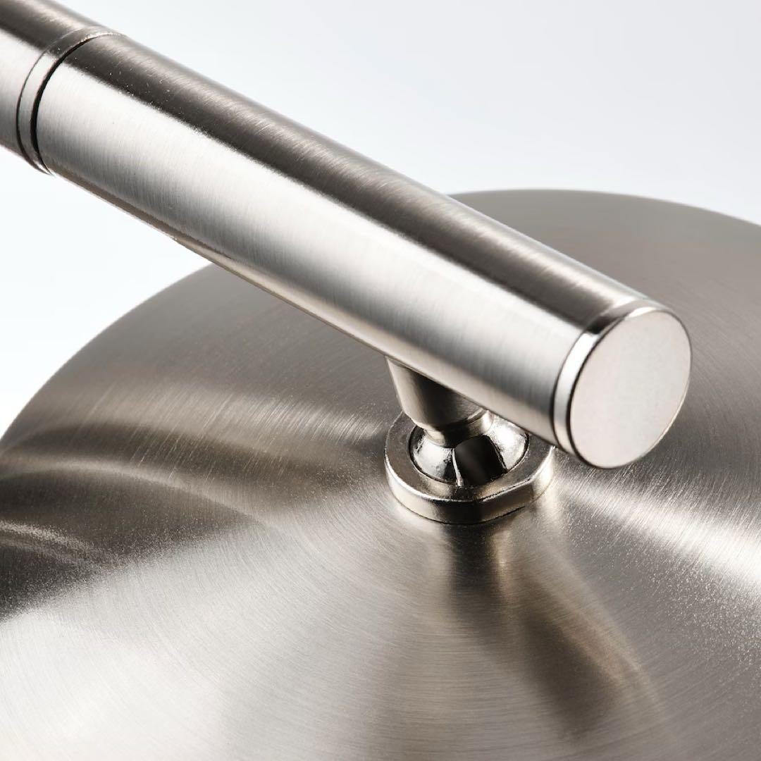 《新品未開封》イケア フロアアップライト イスヤクト 読書ランプ ニッケルメッキ