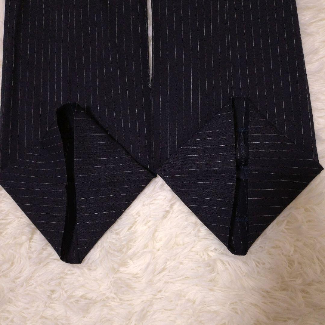 美品♡UNTITLED♡パンツスーツ セットアップ ネイビーストライプ