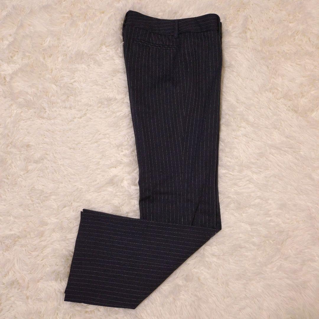 美品♡UNTITLED♡パンツスーツ セットアップ ネイビーストライプ