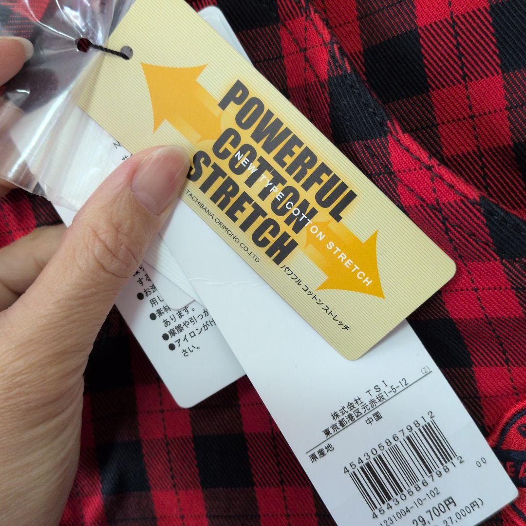 PEARLY GATES 赤黒チェック スリムフィットパンツ S - メルカリ