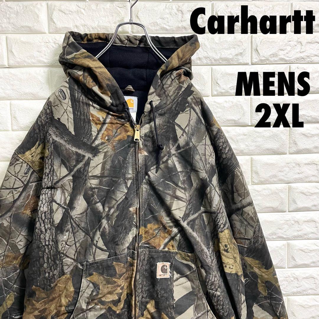 カーハート リアルツリー柄 アクティブパーカー ダックジャケット 2XL
