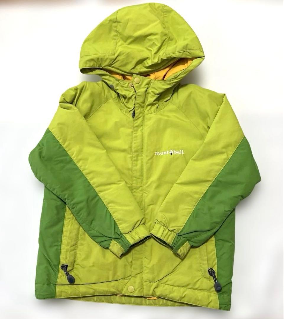 mont-bell 子ども用スキーウェア 110cm 黄緑 - メルカリ
