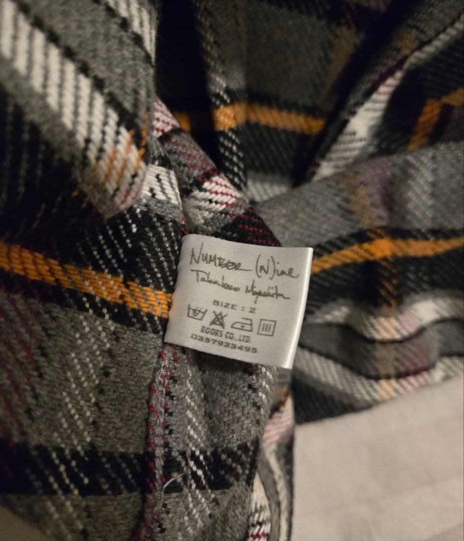 ナンバーナイン⭐ハイスト期ネルシャツ⭐s2⭐宮下期ソロイスト