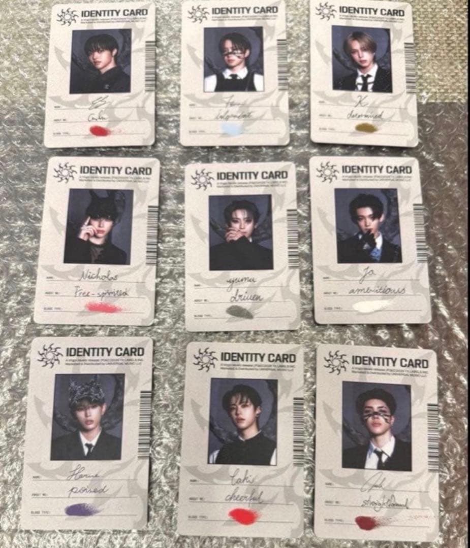 &TEAM 月狼 IDENTITY CARD トレカ コンプ9枚セット - メルカリ