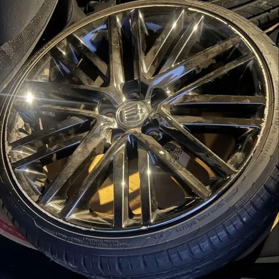 210 クラウン 純正スパッタリングホイール 扁平タイヤ付き - メルカリ