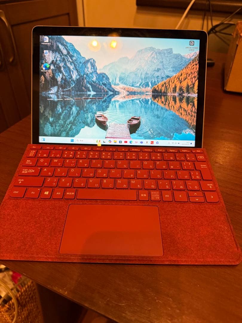 Microsoft Surface Pro レッドキーボード付き Surface Pro スリム ペン2付き Signature キーボード ポピー レッド