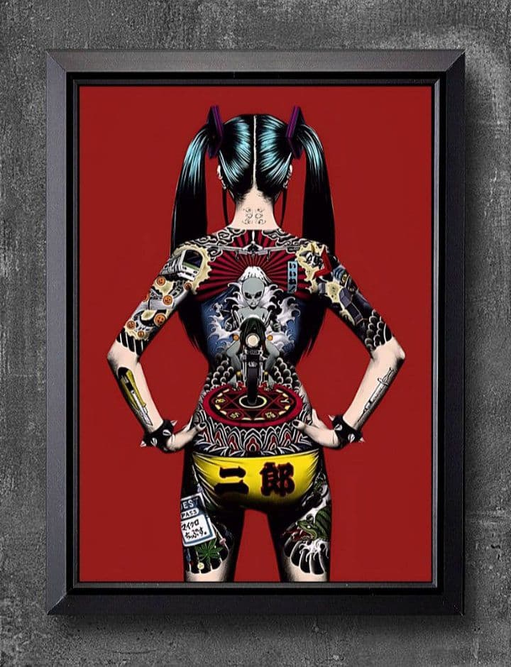 大友昇平・アート【A4サイズ写真ポスターフレーム付き2点セット