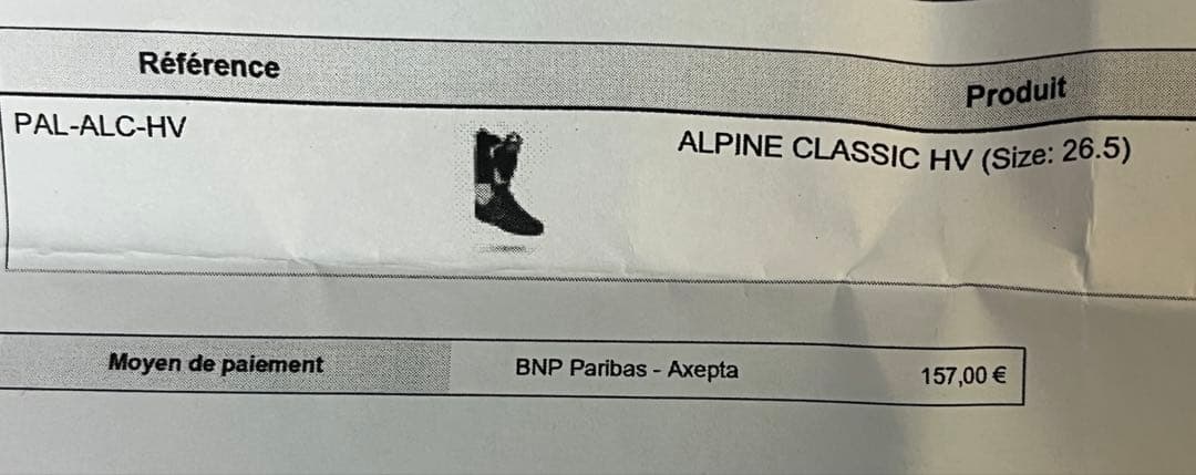 日本未発売 PALAU スキーブーツ用サーモインナー 26.5cm