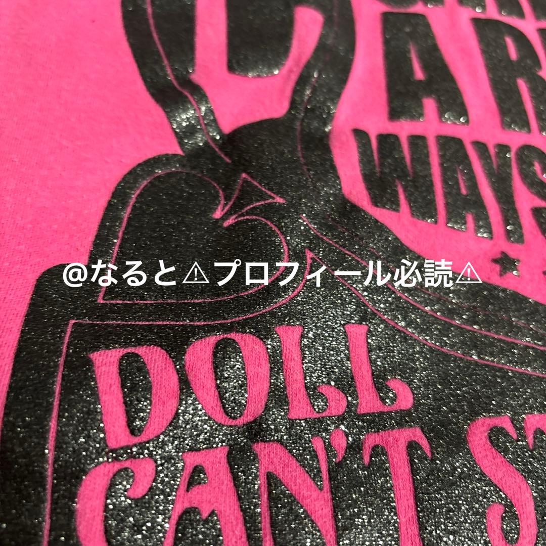 レア✩.* 平成ギャル 平成女児 ロゴ リズリサドール ロンT ラメ 派手