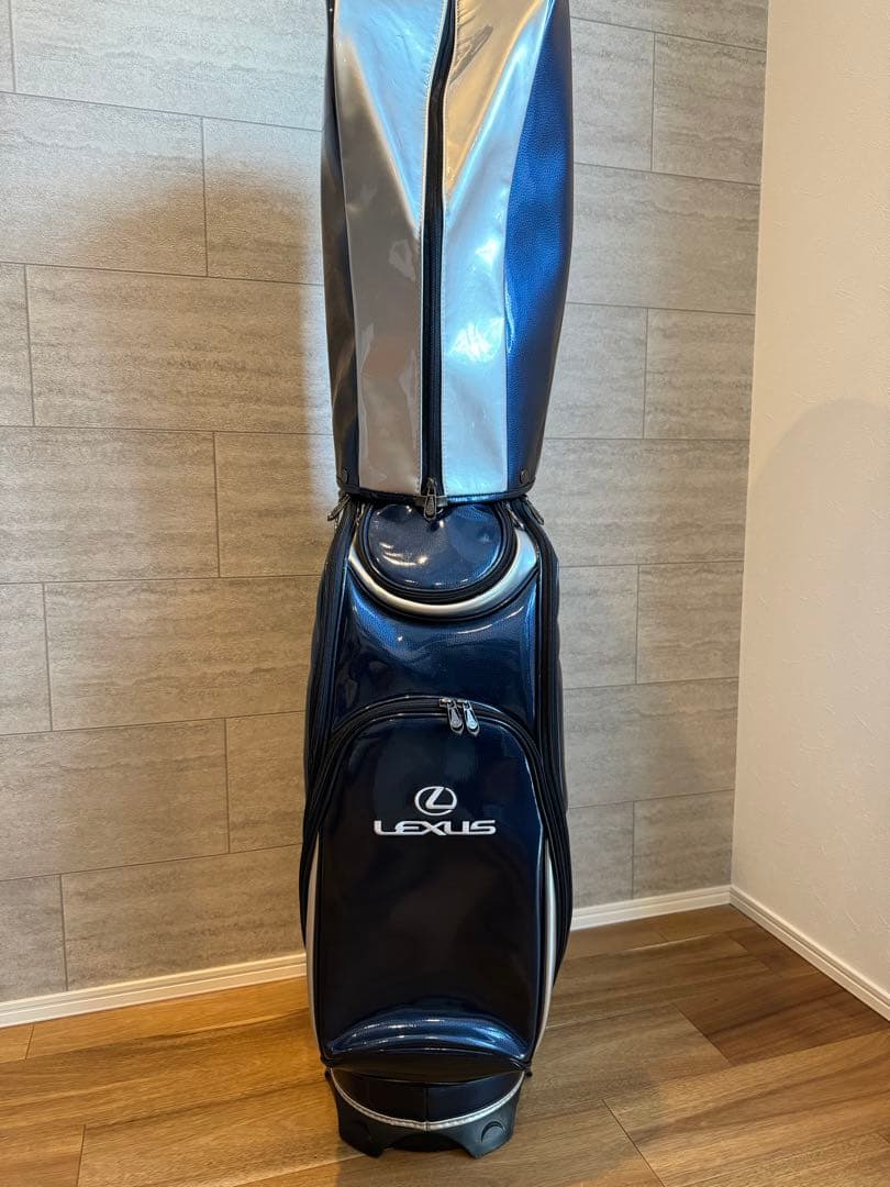 LEXUS ゴルフキャディバッグ ネイビー/シルバー - メルカリ