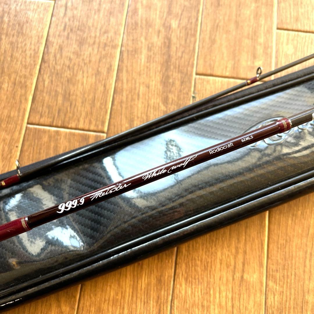 ロデオクラフト 9999 マイスター ホワイトウルフ 62MLS【美品】 ロデオクラフト トラウトロッド 999.9 マイスター ホワイトウルフ