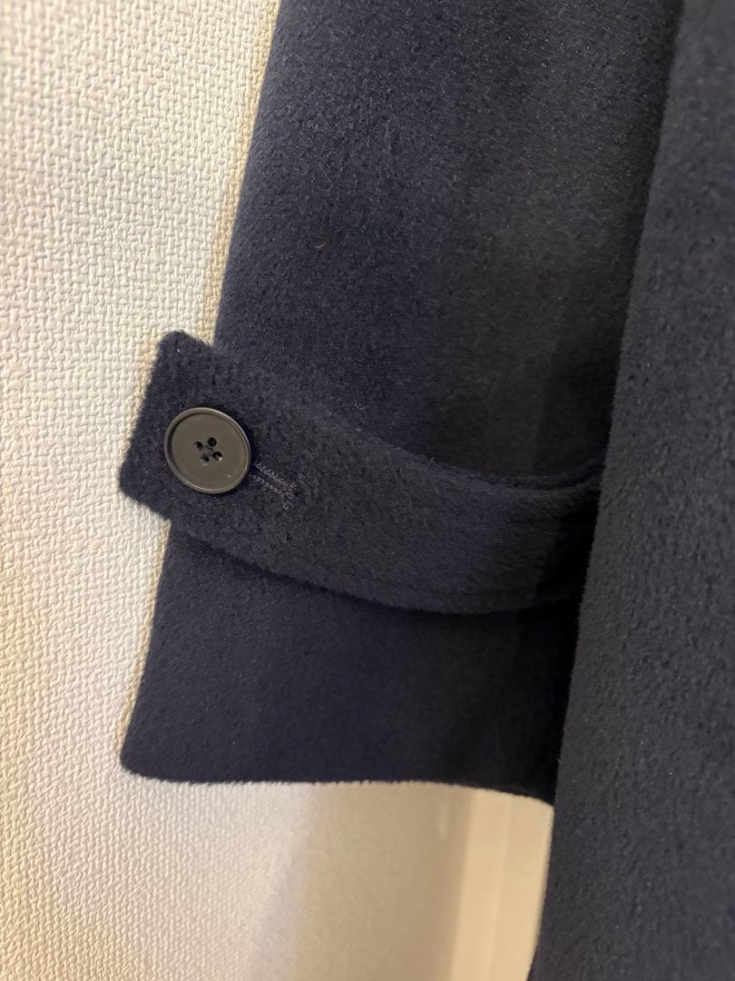 FEKETE フード付き ネイビー ダッフルコート Lサイズ - メルカリ