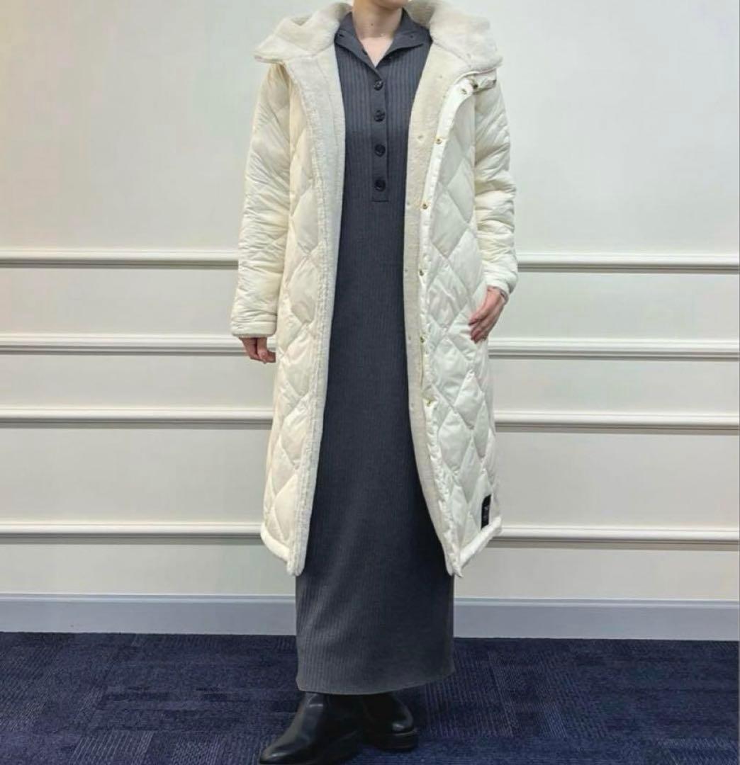 新品☆NOLLEY'S×TAION☆ダイヤキルト×ボアロングダウン リバーシブル