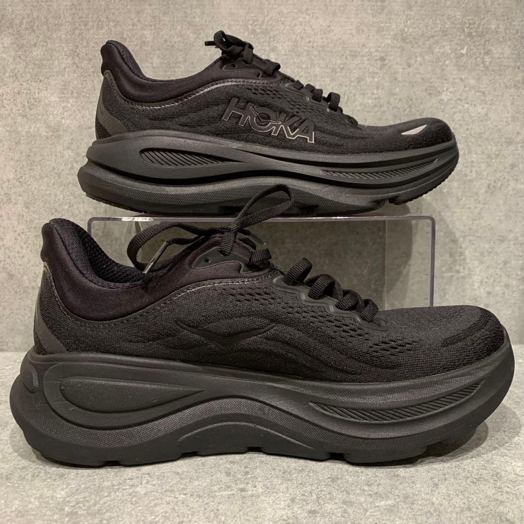 【未使用級】HOKA ONEONE BONDI 9 ブラック 24.5cm