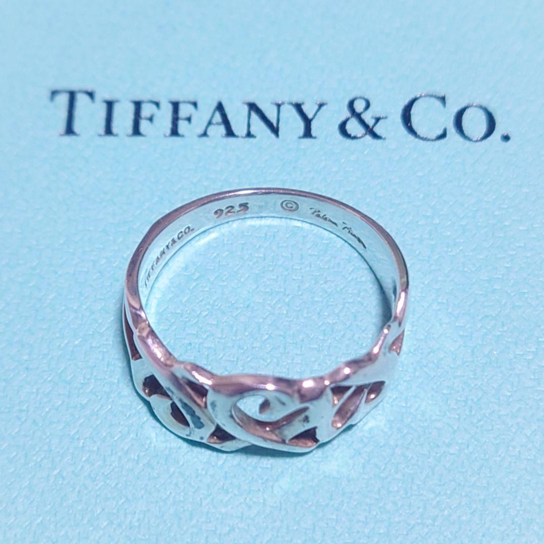 極美品 ティファニー リング トリプルラビングハート 12号 シルバー925 TIFFANY&Co.（ティファニー） トリプルラビングハート パロマ・ピカソ